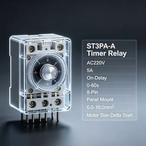 GRT8-AB AC/DC Power on Delay Time Relay 0-60 Seconds 8 Pin 16A AC250V 5A Contact
